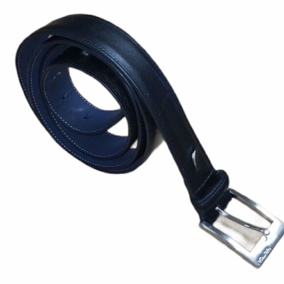 NAUTICA GENUINE LEATHER BLACK BELT - Picture 1 of 9